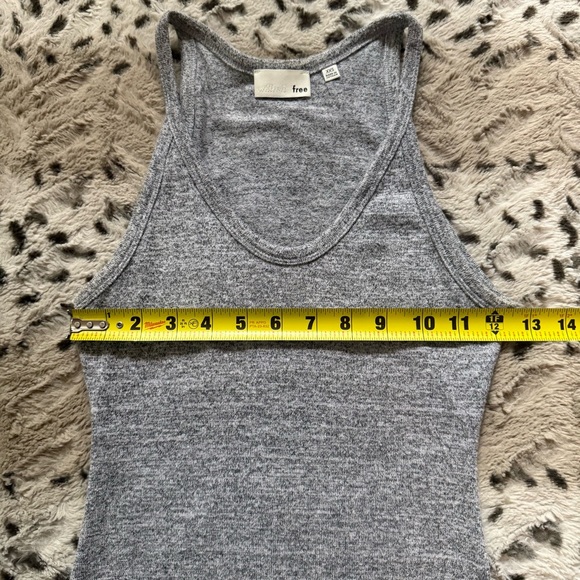 Aritzia Wilfred Free Light Heather Gray Exposed Back Yasmin Midi Dress - Picture 7 of 11